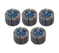 Sealey Abrasive Flap Wheel 80 x 40mm 80Grit 6mm Shaft Pack of 5 FW8040805