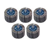 Sealey Abrasive Flap Wheel Ø80 x 40mm 80Grit Ø6mm Shaft - Pack of 5 - FW8040805