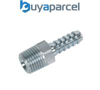 Sealey AC08 PCL Screwed Tailpiece Male 1/4"BSPT - 1/4" Hose - Pack of 5