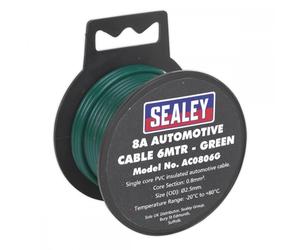 Sealey AC0806G Automotive Cable Thick Wall 8A 6M Green