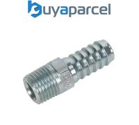 Sealey AC09 PCL Screwed Tailpiece Male 1/4"BSPT - 3/8" Hose - Pack of 5