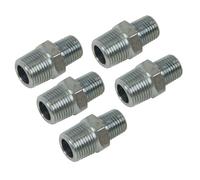 Sealey AC100 PCL Reducing Union 3/8"BSPT to 1/4"BSPT - Pack of 5