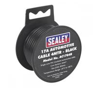 Automotive Cable Thick Wall 17A 4m Black