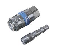 Sealey AC61 P ir Tool Coupling Kit 1/4"BSPT 2pc
