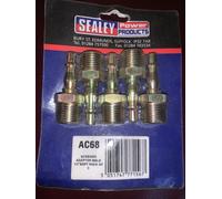 Sealey Screwed Adaptor AC68 Male 1/2in BSPT Pack of 5