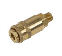 Sealey Pcl Non-Corrodible Coupling Body Male 1/4" Bspt Brass High Pressure Ac91