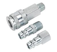 Sealey ACH60 Air Tool Coupling Kit 1/4inBsp High Flow