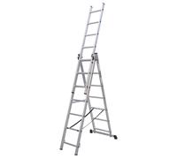 Sealey ACL307 Extension Combination Ladder 3 x 7 Aluminium - EN 131