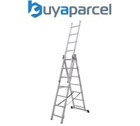 Sealey ACL307 Extension Combination Ladder 3 x 7 Aluminium - EN 131