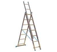 Sealey ACL312 Extension Combination Ladder 3 x 12 Aluminium - EN 131
