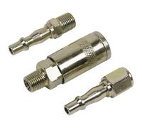 Sealey ACX60 Air Tool Coupling Kit 1/4"BSP, Silver, 27 x 79 x 157 mm