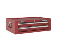 Sealey Add-On Chest 2 Drawer With Ball Bearing Runners Tool Storage Red AP26029T