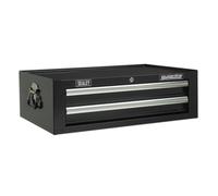 Mid-Box 2 Drawer with Ball Bearing Slides - Black Sealey