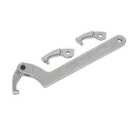 Sealey Adjustable C Spanner - Hook & Pin Wrench Set 4pc 51-121mm SMC2L