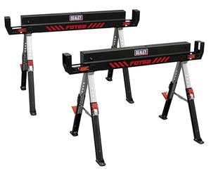 Sealey Adjustable Sawhorse Set 2pc - FDT52