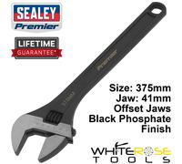 Sealey Adjustable Wrench 375mm Jaw Capacity 41mm Pipe Spanner Tool Premier