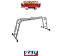 Sealey AFPL1 4-Way Aluminium Folding Platform Ladder EN 131