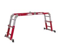 Sealey AFPL2 Aluminium 4-Way Multipurpose Adjustable-Height Ladder - EN 131