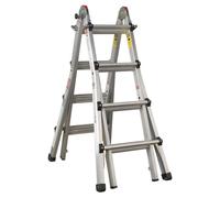 Sealey Aluminium Telescopic Ladder 4-way En 131 Adjustable Height