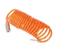 Sealey PU Coiled Air Hose 10m x Ø6mm with 1/4"BSP Unions