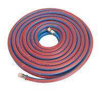 Sealey AH15R Air Hose Pipe Line 15m x 8mm With 1/4" BSP Unions Extra Heavy Duty