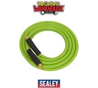 Sealey AHHC10G High-Visibility Hybrid Air Hose with 1/4"BSP Unions 10m x 8m