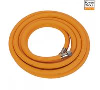 1x Sealey 5m Hybrid High Visibility 8mm Diam Air Hose With 1/4"BSP Unions