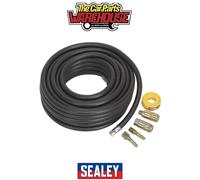 Sealey AHK01 Air Hose Kit with Connectors 15m x 8mm