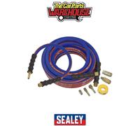 Sealey AHK02 Extra-Heavy-Duty Air Hose Kit with Connectors 15m x 10mm