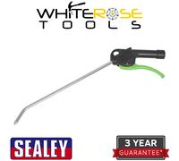 Sealey Air Blow Gun With Angled Lance 280 X 8mm 1/4"bsp Air Inlet