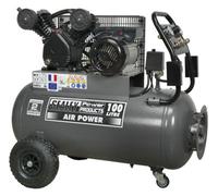 Air Compressor 100L Belt Drive 3hp with Front Control Panel