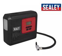 Sealey Air Compressor 12V Tyre Inflator Mini Car Van Bike Pump Worklight Mac12D