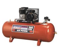 Air Compressor 200L Belt Drive 3hp with Cast Cylinders