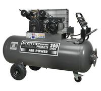 Sealey Air Compressor 200L Belt Drive 3Hp With Front Control Panel Sac3203B