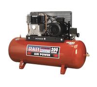 Air Compressor 200L Belt Drive 5.5hp 3ph 2-Stage with Cast Cylinders