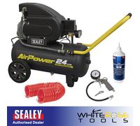 Sealey Air Compressor 24L Direct Drive 2hp 110V Site Combo