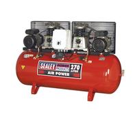 Sealey Air Compressor 270L Belt Drive 2 X 3Hp With Cast Cylinders Sac2276B