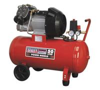Sealey Air Compressor 50L V-Twin Direct Drive 3Hp Sac05030