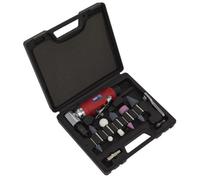 Sealey Air Die Grinder Angle Kit With Low Noise Air Exhaust 15 Pieces Gsa675