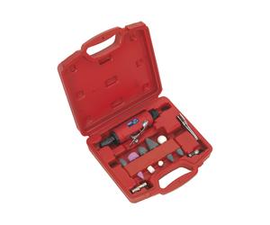 Sealey Air Die Grinder Kit 13Pcs [Die Grinders] Contoured Handle GSA67