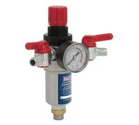 Sealey Sa4Fr/38 Air Filter/Regulator 3/8Bsp Male - 1/4Bsp Male