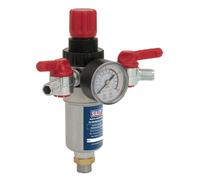 Sealey Sa4Fr/38 Air Filter/Regulator 3/8Bsp Male - 1/4Bsp Male