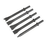 Sealey Air Hammer Chisel Set 5Pc 170mm .401" Shank Heavy Duty Chiselling Sa11C