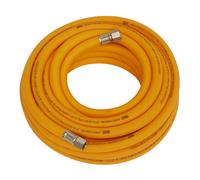 Air Hose 10m x Ø10mm Hybrid High-Visibility with 1/4"BSP Unions