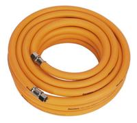 Sealey Air Hose 10M X 10mm Hybrid High-Visibility With 1/4"bsp Unions