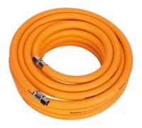 Sealey Air Hose 10m x Ø10mm Hybrid High Visibility with 1/4BSP Unions