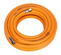 Sealey AHHC10 Air Hose 10m x Ø8mm Hybrid High Visibility with 1/4"...