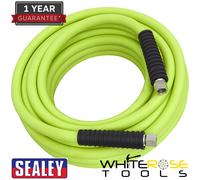 Sealey High-Visibility Hybrid Air Hose with 1/4"BSP Unions 10m x 8mm