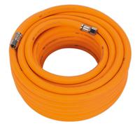 Sealey Air Hose 15m x Ø10mm Hybrid High Visibility with 1/4BSP Unions