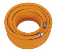 Sealey AHHC15 Air Hose 15M X Ø8Mm Hybrid High-Visibility With 1/4inBsp Unions